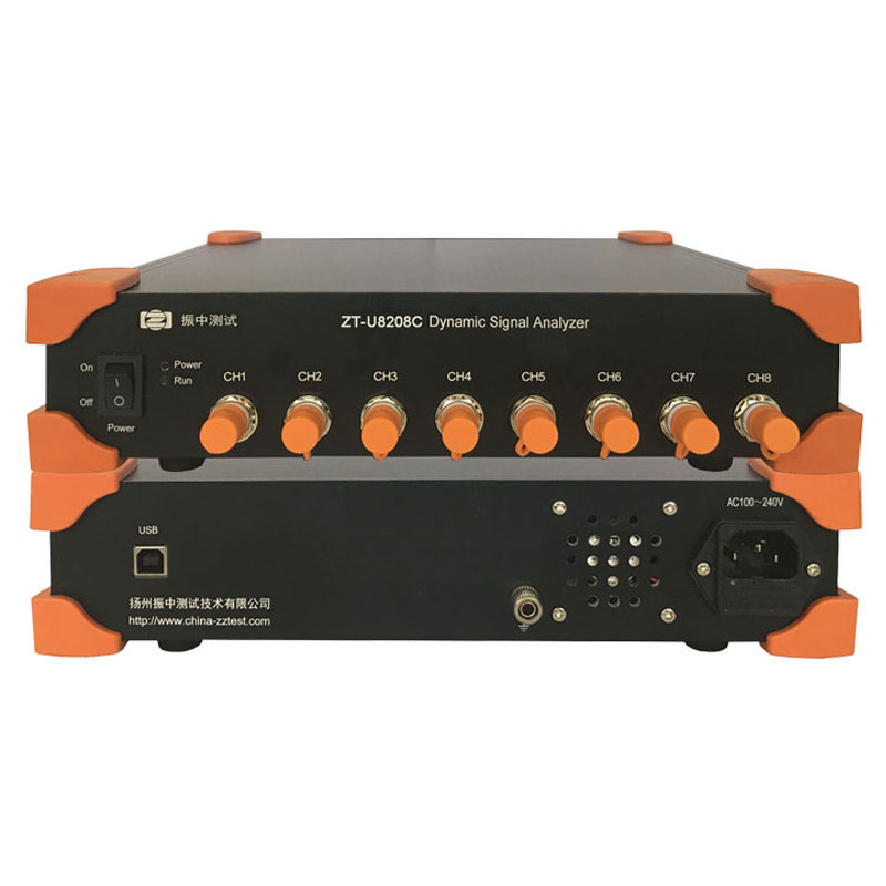 ZT-U8208C USB 8通道 128k/CH 电压/IEPE/电荷 动态信号分析仪