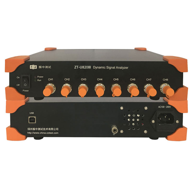 ZT-U8208I USB 8通道 128k/CH 电压/IEPE 动态信号分析仪