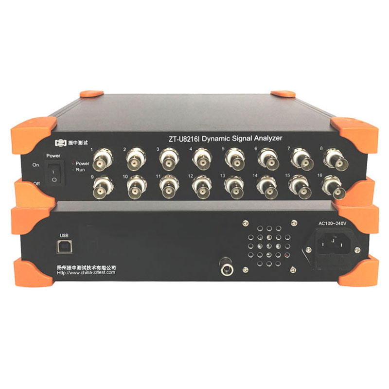 ZT-U8216I USB 16通道 128k/CH 电压/IEPE 动态信号分析仪