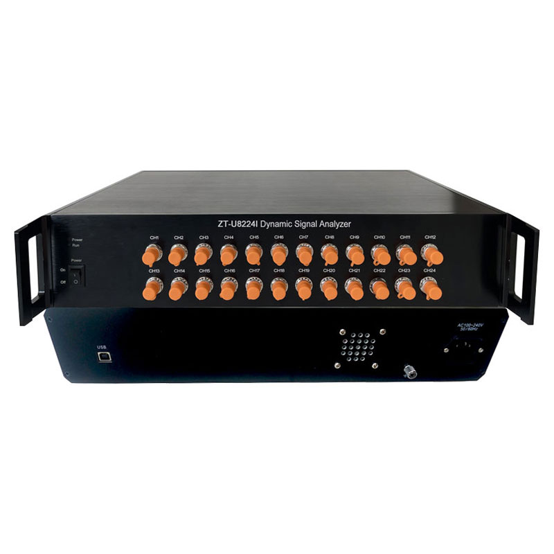 ZT-U8224I USB 24通道 128k/CH 电压/IEPE 动态信号分析仪
