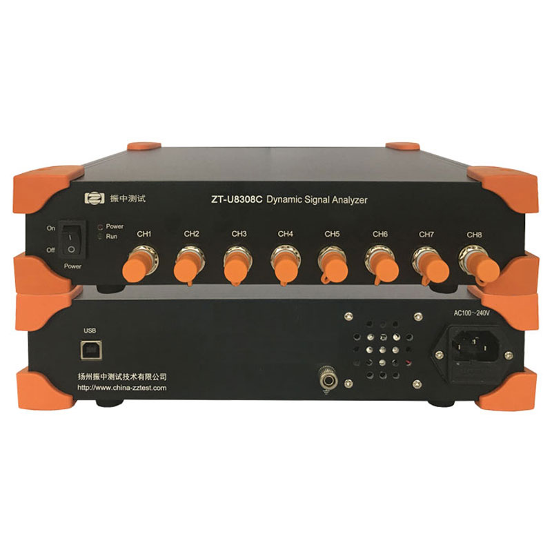 ZT-U8308C USB 8通道 256k/CH 电压/IEPE/电荷 动态信号分析仪