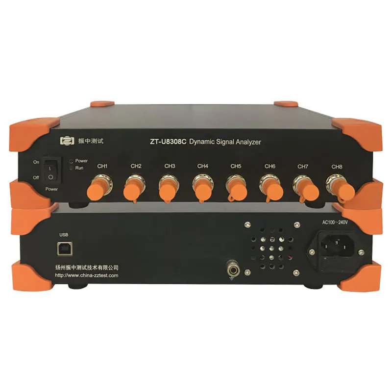 ZT-U8308C USB 8通道 256k/CH 电压/IEPE/电荷 动态信号分析仪