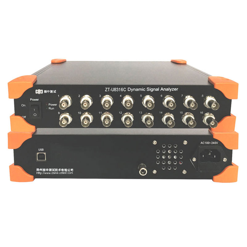 ZT-U8316C USB 16通道 256k/CH 电压/IEPE/电荷 动态信号分析仪