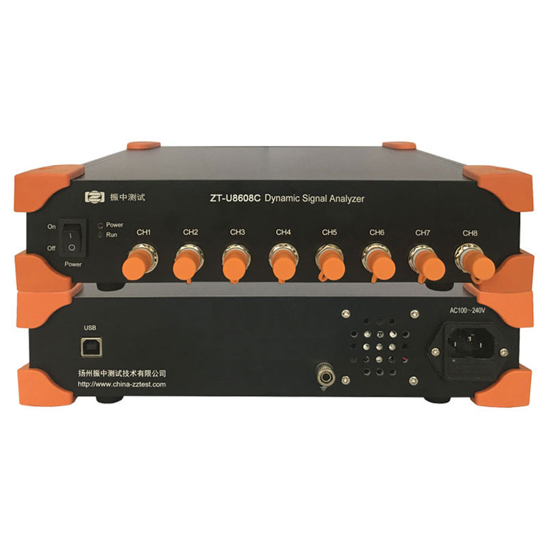ZT-U8608C USB 8通道 2M/CH 电压/IEPE/电荷 动态信号分析仪